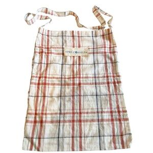 April Cornell Shopping Shoppers Tote Bag Gardening Sack Market Plaid Rayon